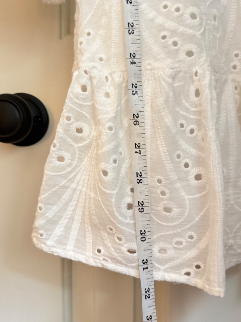 MANGO White Eyelet Sundress (US 8) - Picture 6 of 6